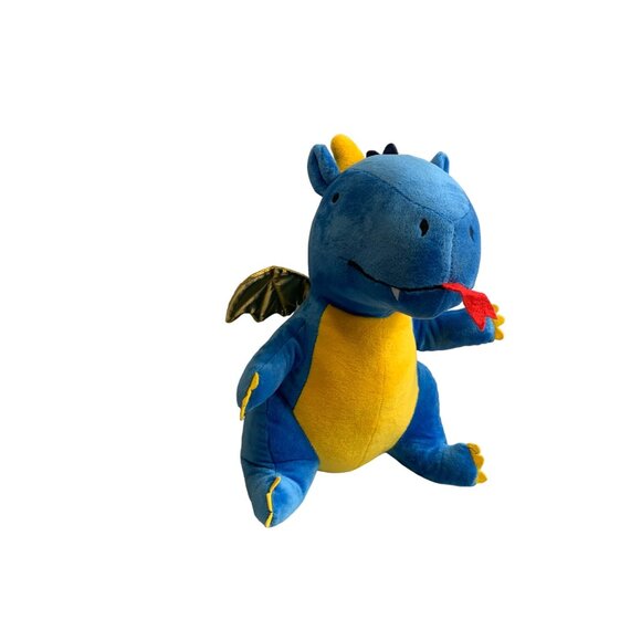 Kohls The Big One Plush Blue Dragon Stuffed Animal Doll Toy 14 in Tall - Picture 2 of 10